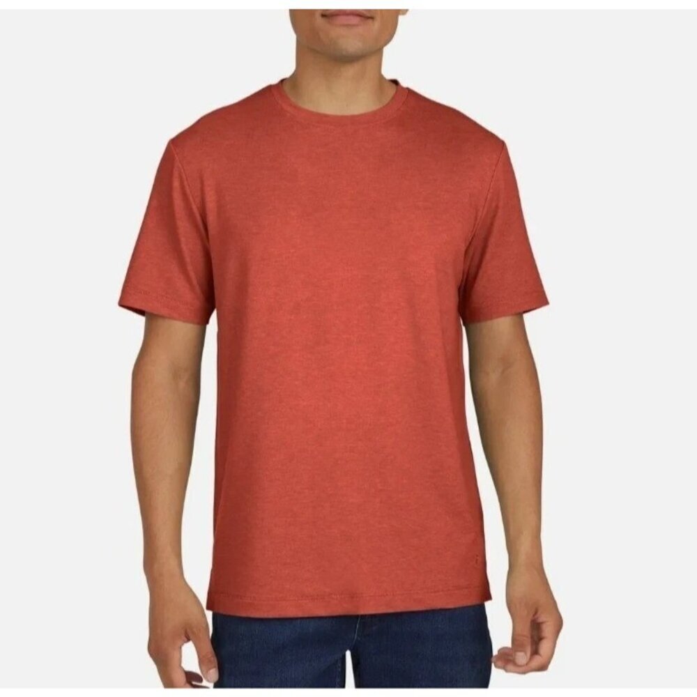 Lands' End Men's S Short Sleeve T Shirt Coral N0866